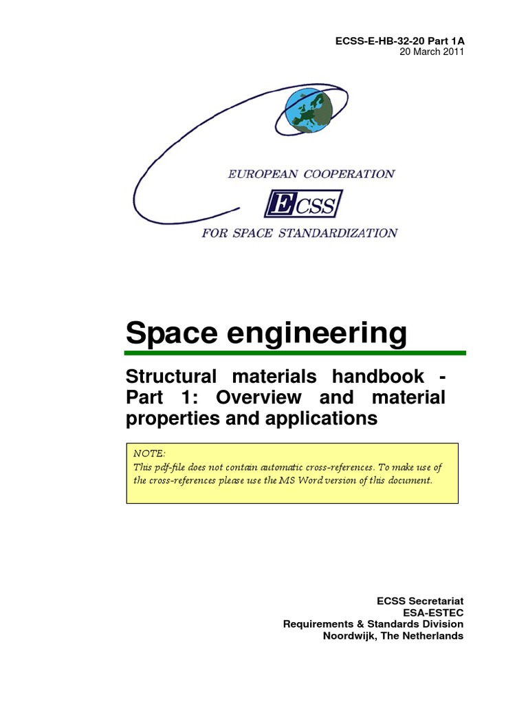 ECSS-E-HB-32-20 - Part-1A - Structural Materials Handbook - Overview ...