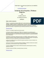 Ley de Fortalecimiento de Las Pequenas y Medianas Empresas