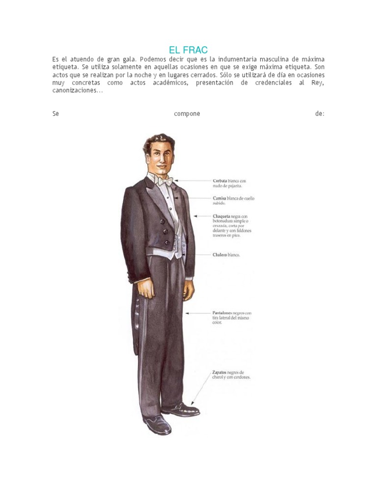 El Frac | PDF | Traje (ropa) | Ropa