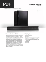 Harman Kardon SB 16 Highlights: 2.1-Channel Active Soundbar Speaker System