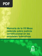 Justicia Constitucional en Las Entidades Federativas, Memoria_vii