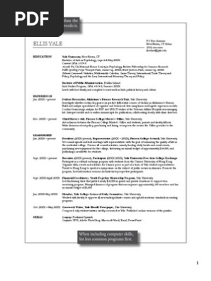 Student Resume Samples