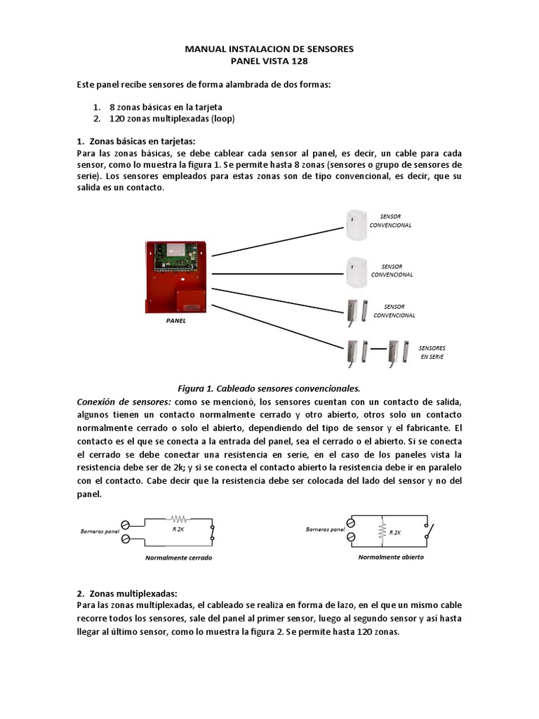 Instalación de Sensores en Vista 128 | PDF | Resistencia Eléctrica y ...