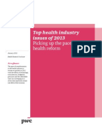 PWC Hri Top Health Industry Issues 2013