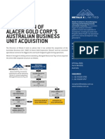 Completion of Alacer Gold Corp.'S Australian Business Unit Acquisition