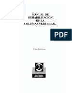 Manual de Rehabilitacion de La Columna Vertebral - CraigLiebenson