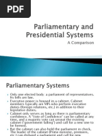 Presidential and Parliamentary Systems