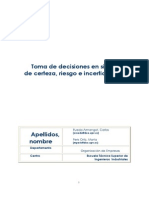 Toma de Decisiones en Situación de Certeza, Riesgo e Incertidumbre V4