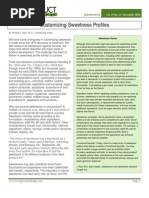 Asset Customizing Sweetness Profiles