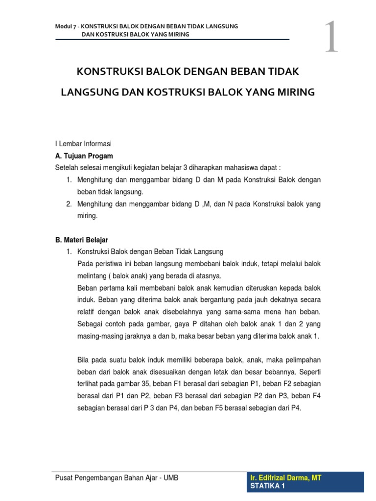 Tgas Analisa Struktur (Beban)