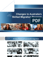 Skilled Migration Program Changes 2012