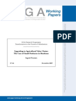 Upgrading in Agricultural Value Chains: The Case of Small Producers in Honduras