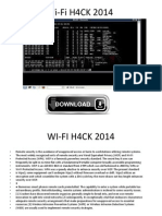 Wi-Fi H4CK 2014 LATEST TOOL