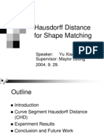 (2004) - Hausdorff Distance For Shape Matching