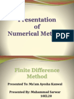 Finite Difference Method for Numerical ODE Solutions