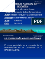 La Conducta de Los Consumidores y La Teoría de La Demanda