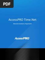 Manual de AccessPRO Time.Net | PDF | Contraseña | Software