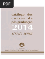 CATALOGO STRICTO SENSU UNICAMP 2014