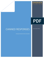 Canned Responses