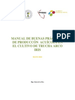 Manual Buenas Prácticas Acuícolas en El Cultivo de La Trucha Arco Iris