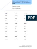 Vowel Combinations