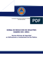 Norma de Reduccion de Desastres Nrd2