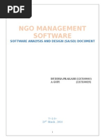 SA SD Doocument For NGO Management System