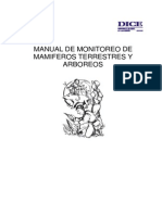 Manual de Monitoreos de Mamiferos Terrestres y Arboricolas PDF