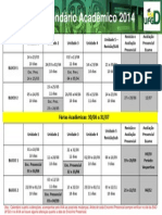 Calendário Acadêmico Atual 2