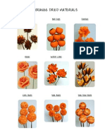 Orange Dried Materials