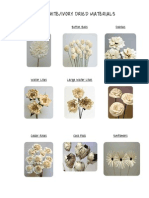 White Ivory Dried Materials