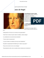 Diez Grandes Frases de Hegel