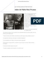 Ocho Frases Geniales de Pablo Ruiz Picasso