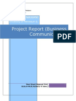 Project Report (Business Communication) : Ravi Kant Nawani