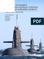 Study Into The Business of Sustaining Australia's Strategic Collins Class Submarine Capability