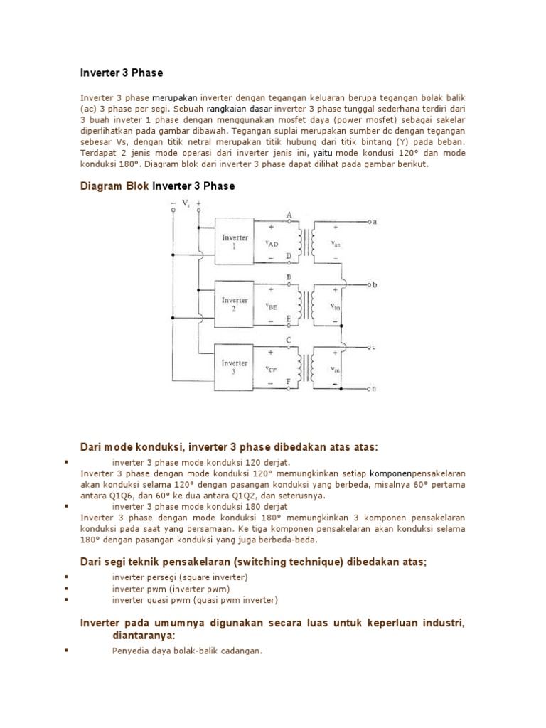 Inverter 3 Phase | PDF