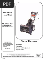 Download SWISHER 627851X07A Snow Thrower Owners Manual  by mjam100 SN219761006 doc pdf