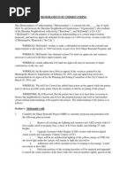Sample Memorandum of Understanding and Letter of Intent