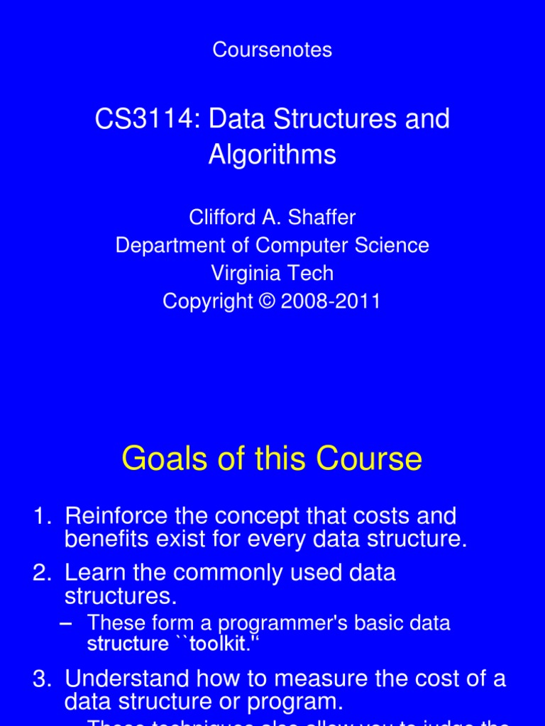 Java Course Notes CS3114 - 09212011 | PDF | Areas Of Computer Science ...