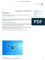 Como Cambiar de Lenguajes y Teclados en Windows 7 PDF