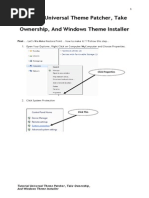 Download Tutorial Universal Theme Patcher Take Ownership And Windows Theme Installer by chitra SN219768491 doc pdf