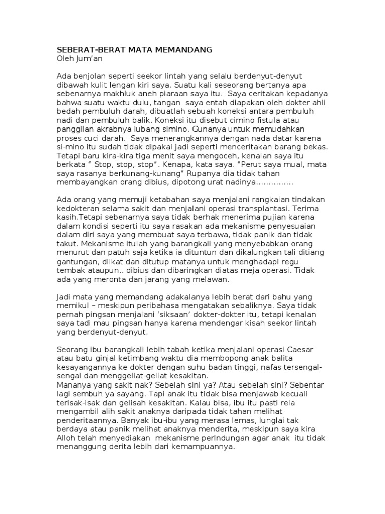 Contoh Ayat Berat Mata Memandang Berat Lagi Bahu Memikul Tertunailah Hasrat Di Hati Berat Mata Memandang Berat Bukan Niat Saya Bercerita Kepada Sesiapa Lia Woni