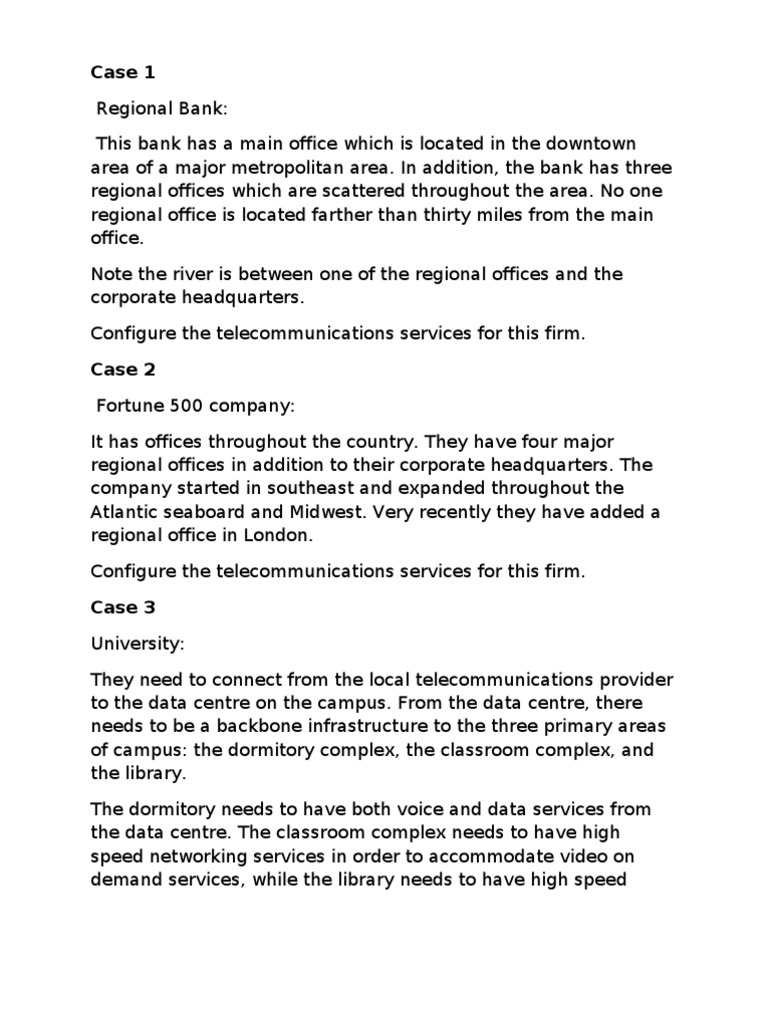 Telecommunication Cases | PDF