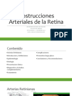 Oclusiones Arteriales de La Retina