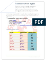 Contracciones en Inglés PDF
