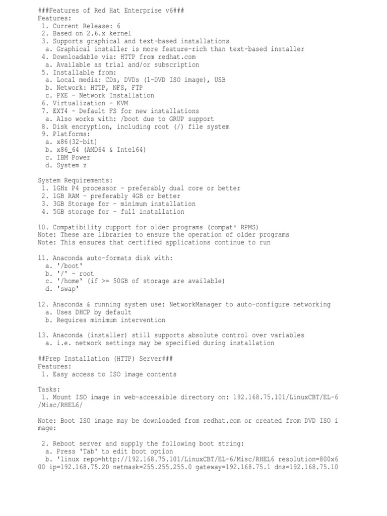 LinuxCBT EL-6 Edition Notes | PDF