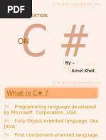 Download C Sharp Presentation Slides by akhot86 SN21978160 doc pdf