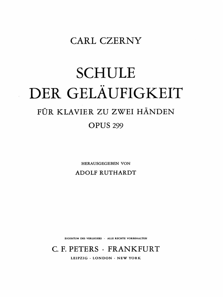 Carl Czerny Op. 299