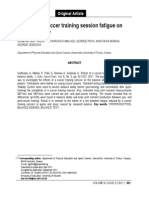 Effects of a Soccer Training Session Fatigue...
