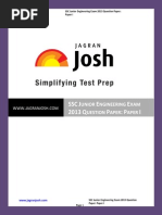 Download SSC SSC Junior Engineering Exam 2013 Question Paper Paper I by challahali SN219791352 doc pdf